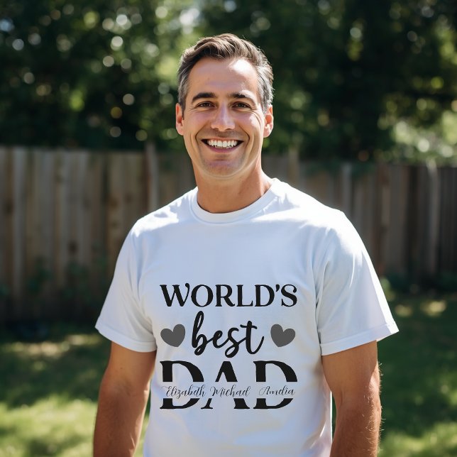 World’s Best Dad Personalized T-Shirt (Creator Uploaded)