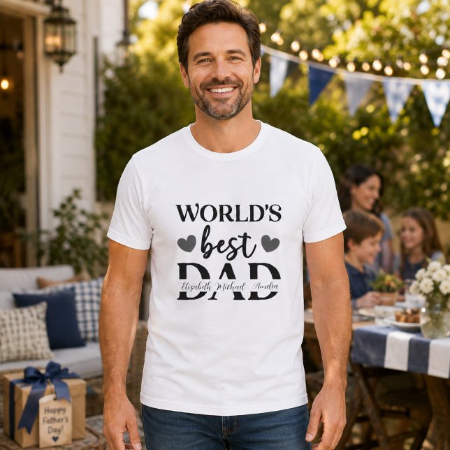 World’s Best Dad Personalized T-Shirt (Creator Uploaded)