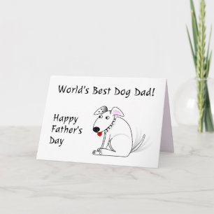 World’s Best Dog Dad Happy Father’s Day Card