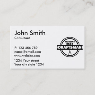 World’s best draftsman business card