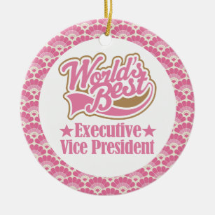 World’s Best Executive Vice President Gift Ornamen Ceramic Ornament