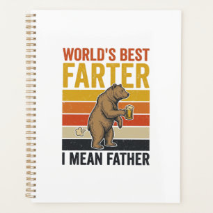 World’s Best Farter Funny Father Bear Planner