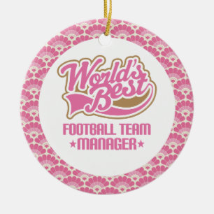 World’s Best Football Team Manager Gift Ornament