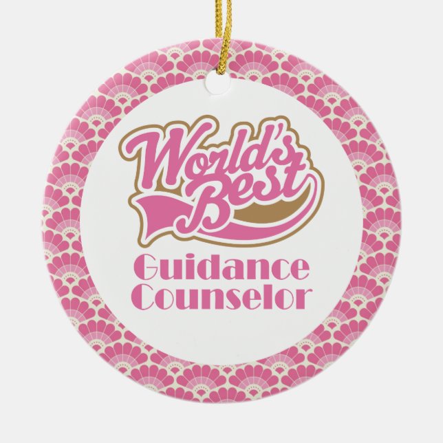 World’s Best Guidance Counsellor Gift Ornament (Front)
