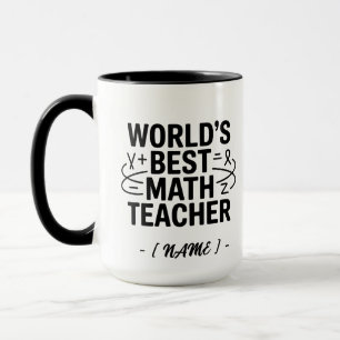 World’s Best Math Teacher Custom Mug