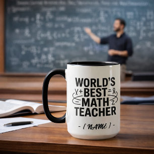 World’s Best Math Teacher Custom Mug