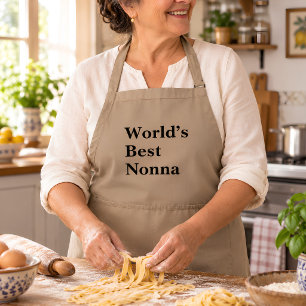 World’s Best Nonna Italian Grandmother Gift Apron