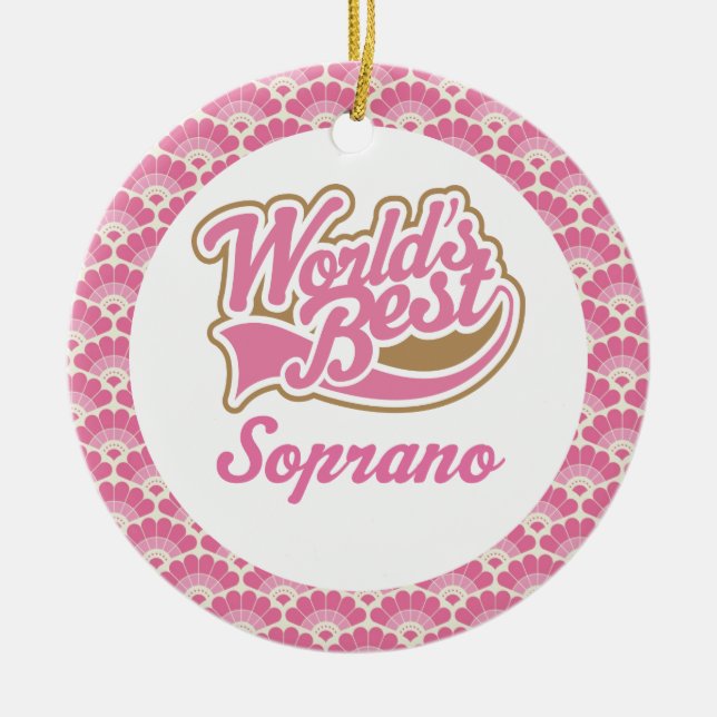 World’s Best Soprano Gift Ornament (Front)