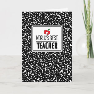 World’s Best Teacher Appreciation Teacher Day Card