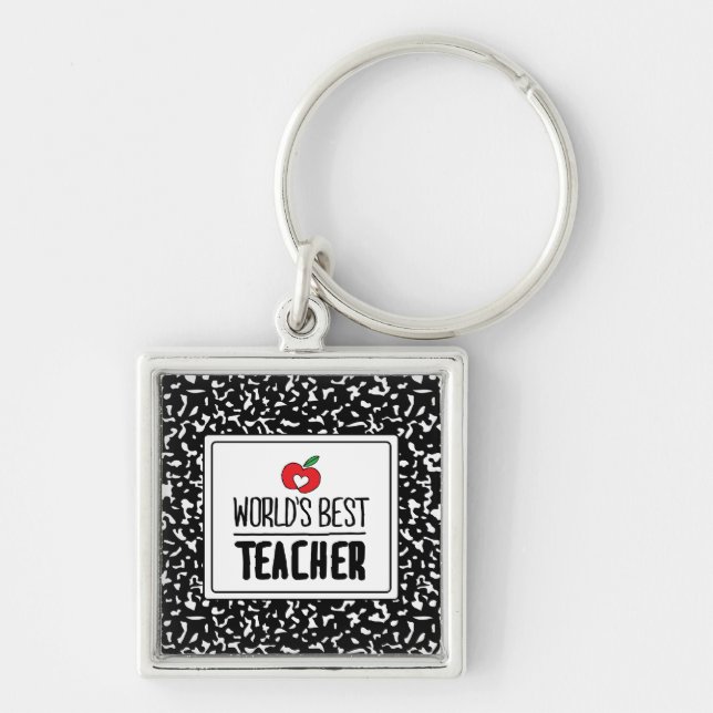 World’s Best Teacher Appreciation Teacher Day Keychain (Front)