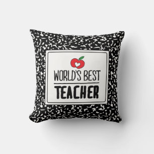 World’s Best Teacher Appreciation Teacher DayHappy Throw Pillow