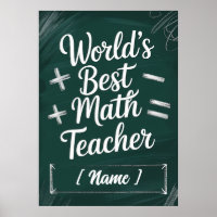 World’s Best Teacher Chalkboard Gift