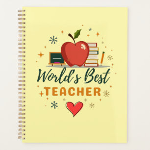 World’s Best Teacher – Personalized Name Gift Planner