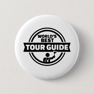World’s best tour guide 2 inch round button