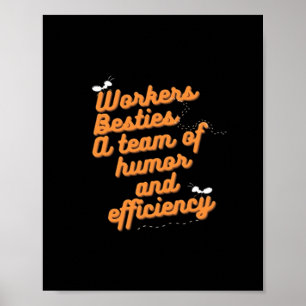 World’s Best Work Bestie Emotional Help Coworker F Poster