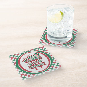 World’s Biggest Birthday Party Marquee Glass Coaster