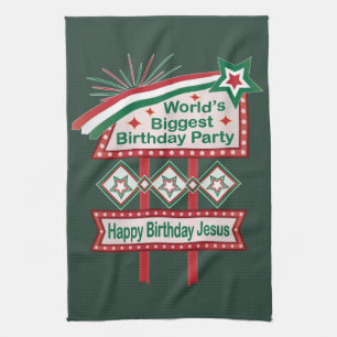 World’s Biggest Birthday Party Marquee Kitchen Towel