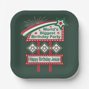 World’s Biggest Birthday Party Marquee Paper Plate