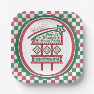 World’s Biggest Birthday Party Marquee Paper Plate