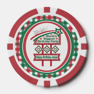 World’s Biggest Birthday Party Marquee Poker Chips