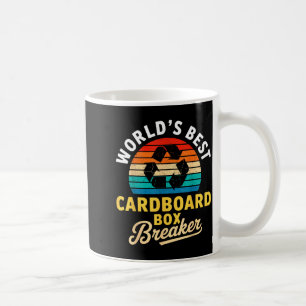 World’s Cardboard Box Breaker Funny Recycling Hero Coffee Mug