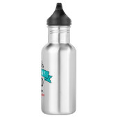 World’s Greatest Dad, Cool Bold Modern Teal Banner 532 Ml Water Bottle (Right)