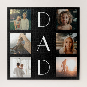 World’s Greatest Dad Family Child 6 Photo Collage Jigsaw Puzzle