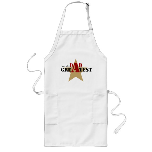 World’s Greatest dad star custom apron (Front)