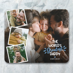World’s Greatest Daddy Photo Collage Mouse Pad