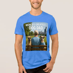 World’s Greatest Dog Dad – Cool Crew Edition Tri-Blend Shirt