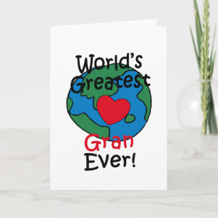 World’s Greatest Gran Heart Card