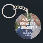 World’s Greatest Grandpa Photo Father’s Day Keychain<br><div class="desc">World’s Greatest Grandpa Photo Father’s Day Keychain</div>