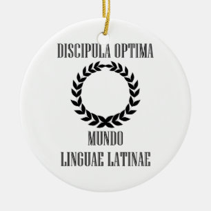World’s Greatest Latin Student (Female) Ceramic Ornament