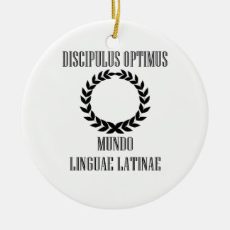 World’s Greatest Latin Student (Male) Ceramic Ornament