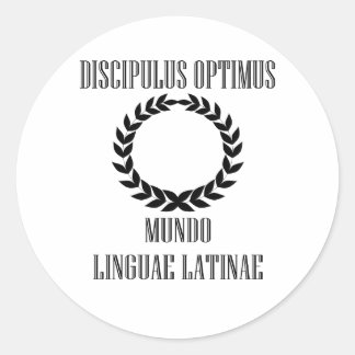 World’s Greatest Latin Student (Male) Classic Round Sticker