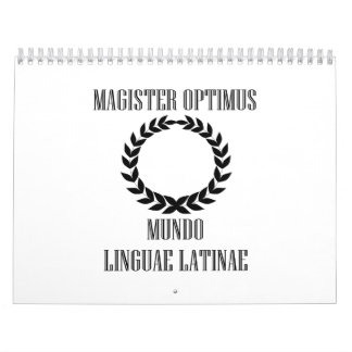 World’s Greatest Latin Teacher (Male) Calendar