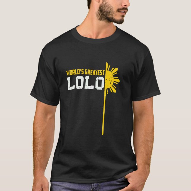 World S Greatest Lolo Filipino Word Philippines Gr T-Shirt (Front)