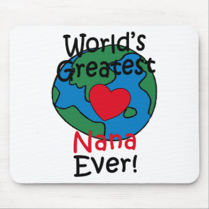 World’s Greatest Nana Heart Mouse Pad