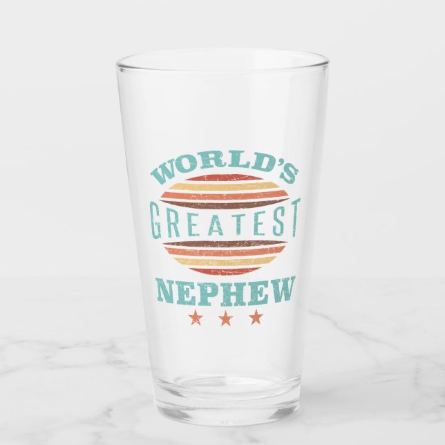 World’s Greatest Nephew Glass (Front)