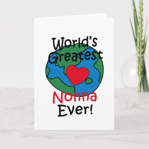 World’s Greatest Nonna Heart Card