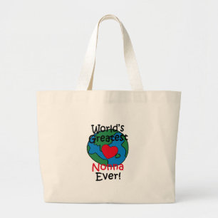 World’s Greatest Nonna Heart Large Tote Bag