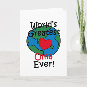 World’s Greatest Oma Heart Card