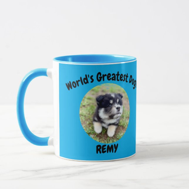 World’s Greatest Pet Custom Photo & Name Gift Mug (Left)