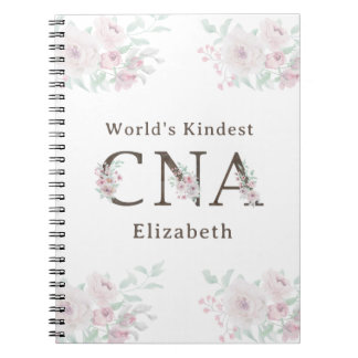 World’s Kindest CNA Floral Notebook