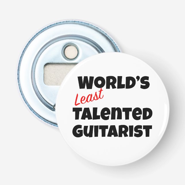 World’s Least Talented Guitarist Bottle Opener (Front)