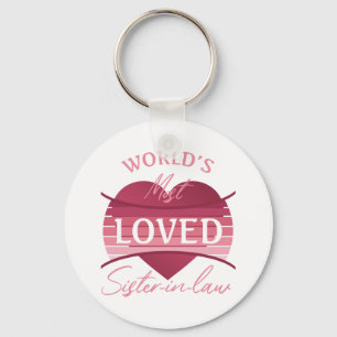 World’s Most Loved Sister-In-Law Keychain