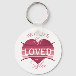 World’s Most Loved Sister Keychain