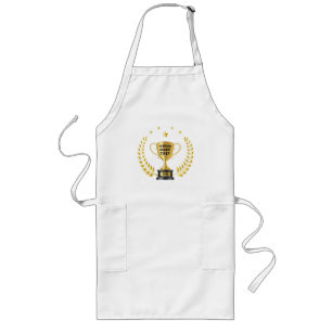 World’s Okayest Chef Personalized Trophy Long Apron