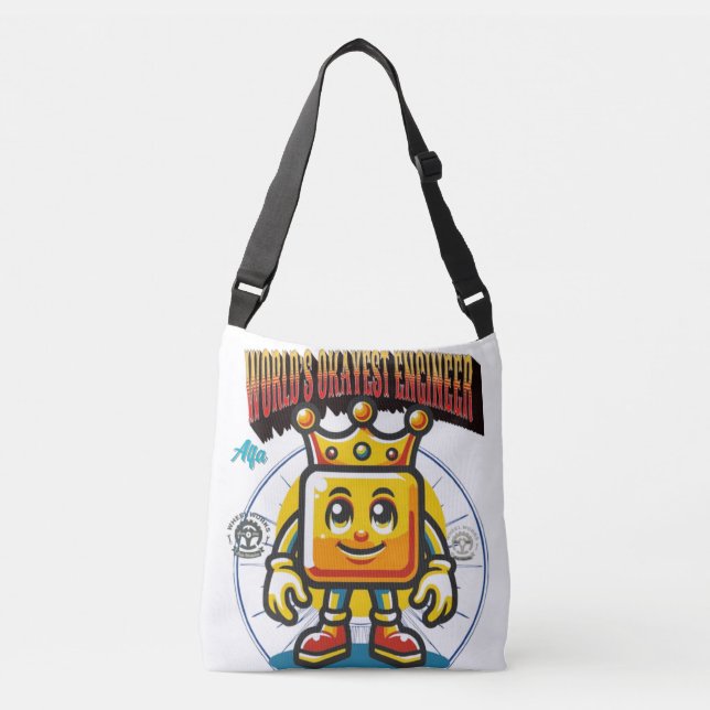 World’s Okayest Engineer Tote Bag  (Front)