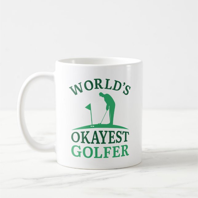 World’s Okayest Golfer Coffee Mug (Left)